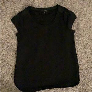 Textured black dress shirt